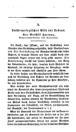 Anthropologisches Bild des Lebens