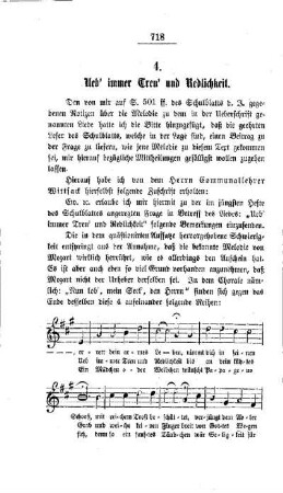 Ueb immer Treu` und Redlichkeit