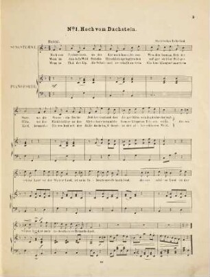 Volkslieder-Album : 209 beliebte u. auserlesene Volkslieder für e. Singst. mit Begl. d. Pianoforte, Heft 1