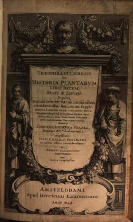 Theophrasti Eresii De historia plantarum : libri decem ; Graece et Latine