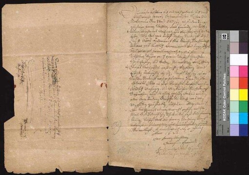 Die Brüder Hans Wenzel und Sigmund von Gersdorff auf Kittlitz teilen Bürgermeister und Rat der Stadt Bautzen mit, dass am Sonntag, 8. Juni 1636 die Kittlitzer Kirchenrechnung geprüft werden soll. Sie bitten sie, zu veranlassen, dass die Richter und Ältesten des Kirchspiels Kittlitz nach Kittlitz kommen. Ein Nachtrag vermerkt, dass der Brief am 6. Juni 1636 eingegangen ist.