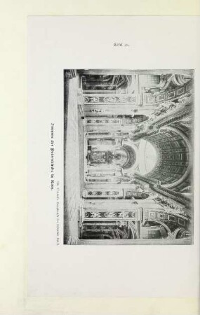 Tafel 26. Inneres der Peterskirche in Rom