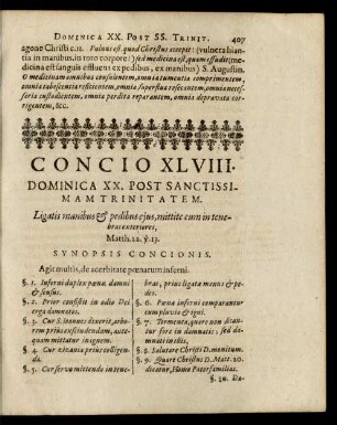 Concio XLVIII. Dominica XX. Post Sanctissimam Trinitatem.