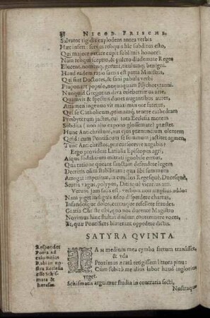 Satyra Quinta.