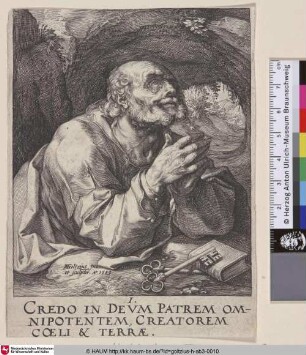 [Der Heilige Petrus als Büßer; St. Petrus; Apostel Petrus]