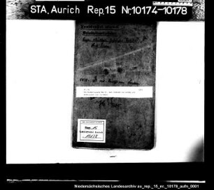 Die Niederlassung des Dr. med. Rudolph van Senden als praktischer Arzt in Emden