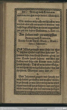Am sieben und zwantzigsten Sontag nach Trinitatis