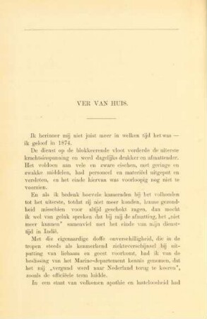 Ver van huis