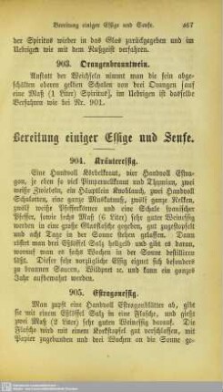 27. Bereitung einiger Essige und Senfe