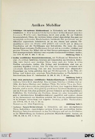 Antikes Mobiliar (Nr. 1-157)
