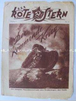 Proletarische Halbmonatszeitschrift "Der Rote Stern" u.a. über neue Kriegstechnik