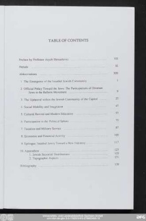 Table Of Contents