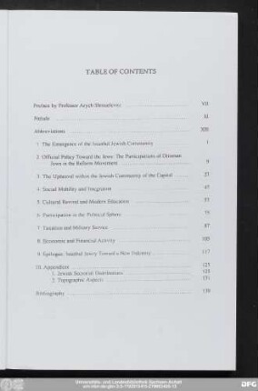 Table Of Contents