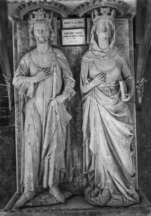 Grabmal Robert II. und seiner Frau Konstanze von Arles