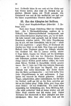 23. Aus den Kämpfen bei Soissons.