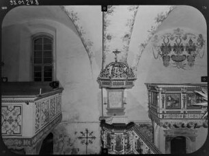 Jänkendorf-Ullersdorf (Waldhufen-Ullersdorf). Georgskirche (17. Jh., Anbau 1720). Inneres