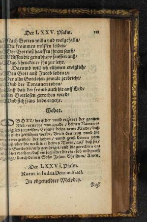 Der LXXVI. Psalm.
