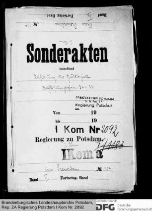 Auflösung der Gutsbezirke im Kreis Prenzlau