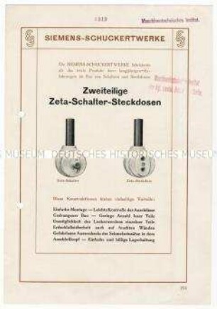 Zweiteilige Schaltersteckdose