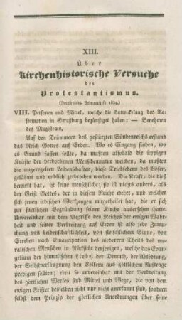 269-304 Ueber kirchenhistorische Versuche des Protestantismus : Fortsetzung