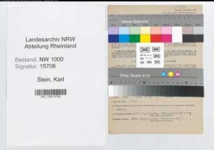 Entnazifizierung Karl Stein, geb. 22.09.1900 (Arbeiter)