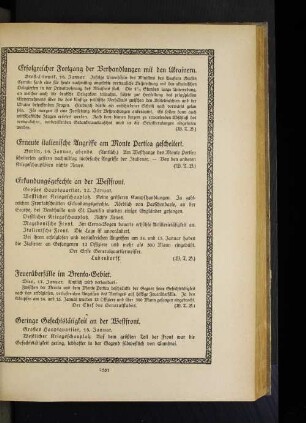 Erneute italienische Angriffe am Monte Pertica gescheitert.