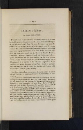 Apercu Général.