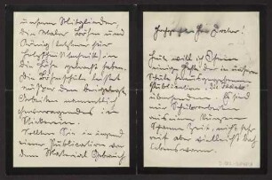Schreiben an Hermann Muthesius (Brief)