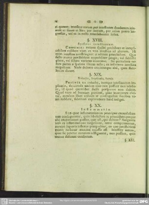 §. XIX. Voluulus, Implicatio, hernia
