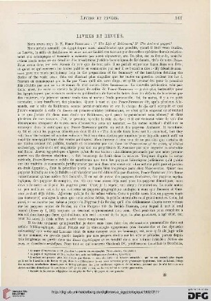 Livres et revues