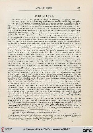 Livres et revues