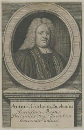 Bildnis des Antoni Guilielm. Boehmius