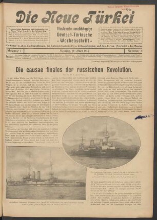 Jahrgang 1. Montag, 26. März 1917. Nummer 8