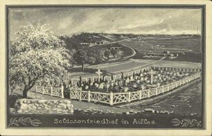 Soldatenfriedhof in Ailles.