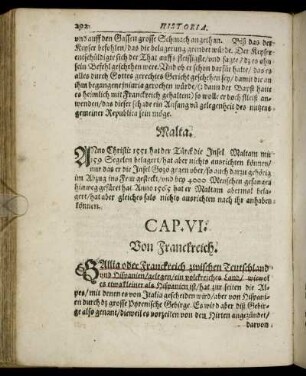 Cap. VI. Von Franckreich.