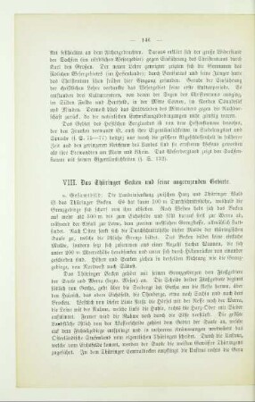 VIII. Das Thüringer Becken und seine angrenzenden Gebiete
