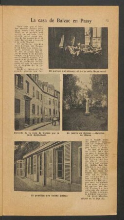 La casa de Balzac en Passy