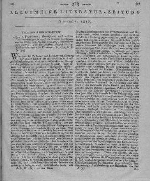 Hering, A. A.: Grundsätze, nach welchen Volksvertretungen in deutschen Staaten überhaupt, und im Königreiche Sachsen besonders, einzuführen seyn dürften. Jena: Frommann 1817