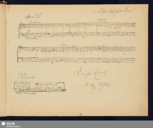 Fischer, Carl August; 1862 [Noten- und Texteintrag]