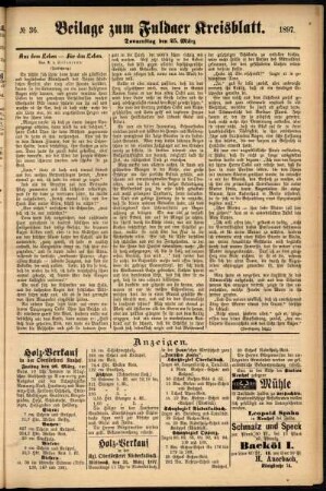 Zweite Ausgabe vom Donnerstag, den 25. März 1897.