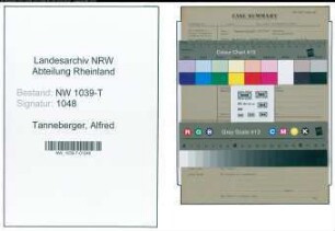 Entnazifizierung Alfred Tanneberger , geb. 19.01.1887 ()