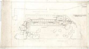 Gsaenger, Gustav; München; Kunstausstellungsgebäude (Glaspalast) - Grundriss EG