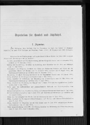 Deputation für Handel und Schiffahrt