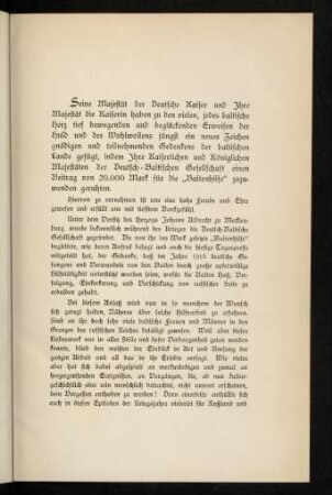 Seine Majestät der Deutsche Kaiser [...]