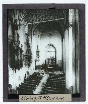 Elbing, Dominikanenkloster, St. Marienkirche : Innenansicht, Blick nach O