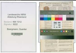 Entnazifizierung Guenter Boergmann , geb. 09.12.1919 (Arzt)