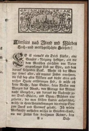 Allerseits nach Stand und Würden Hoch- und werthgeschätzte Gelehrte !