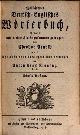 Vollständiges Deutsch-Englisches Wörterbuch