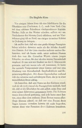 Die längliche Kiste
