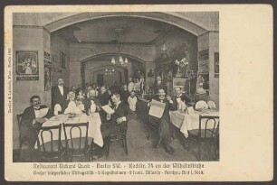 Ansichtskarte Restaurant Richard Quak, Kochstraße 74